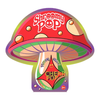 Shroomy Pop logo — mushrooms at Elevated 369