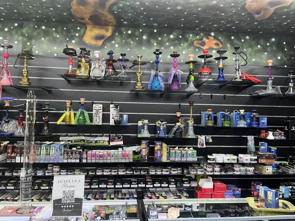 Inside Elevated 369 — product wall